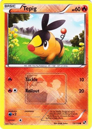 Tepig (15/114) (League Promo) [Black & White: Base Set] | Shuffle n Cut Hobbies & Games