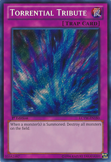 Torrential Tribute [LCYW-EN180] Secret Rare | Shuffle n Cut Hobbies & Games