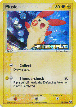 Plusle (39/106) (Stamped) [EX: Emerald] | Shuffle n Cut Hobbies & Games