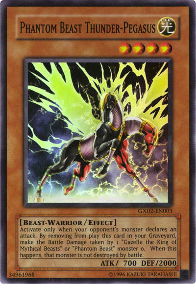 Phantom Beast Thunder-Pegasus [GX02-EN003] Super Rare | Shuffle n Cut Hobbies & Games