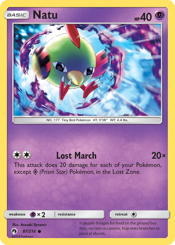 Natu (87/214) [Sun & Moon: Lost Thunder] | Shuffle n Cut Hobbies & Games