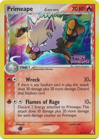 Primeape (50/110) (Delta Species) (Stamped) [EX: Holon Phantoms] | Shuffle n Cut Hobbies & Games