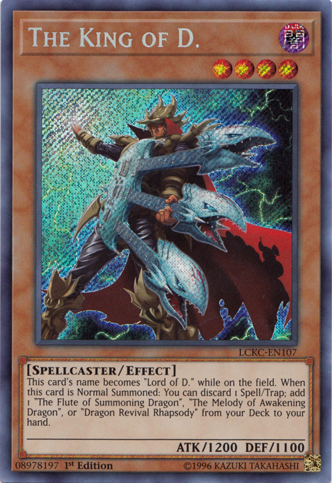 The King of D. [LCKC-EN107] Secret Rare | Shuffle n Cut Hobbies & Games