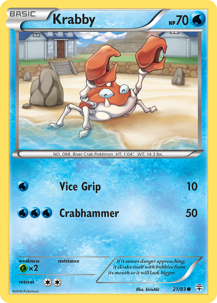 Krabby (21/83) [XY: Generations] | Shuffle n Cut Hobbies & Games