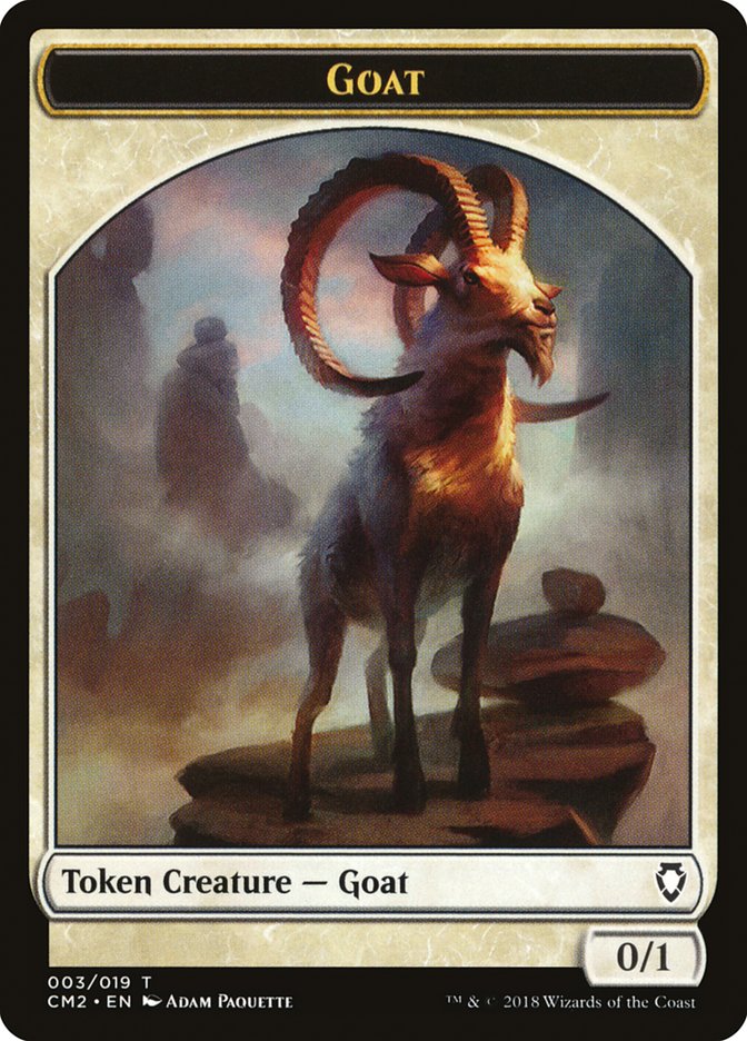 Goat Token [Commander Anthology Volume II Tokens] | Shuffle n Cut Hobbies & Games