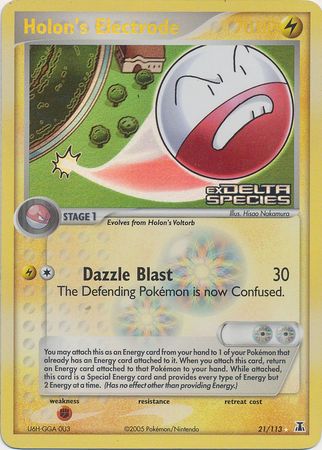 Holon's Electrode (21/113) (Stamped) [EX: Delta Species] | Shuffle n Cut Hobbies & Games