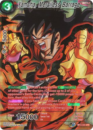 Yamcha, Merciless Barrage (SPR) (BT10-008) [Rise of the Unison Warrior 2nd Edition] | Shuffle n Cut Hobbies & Games