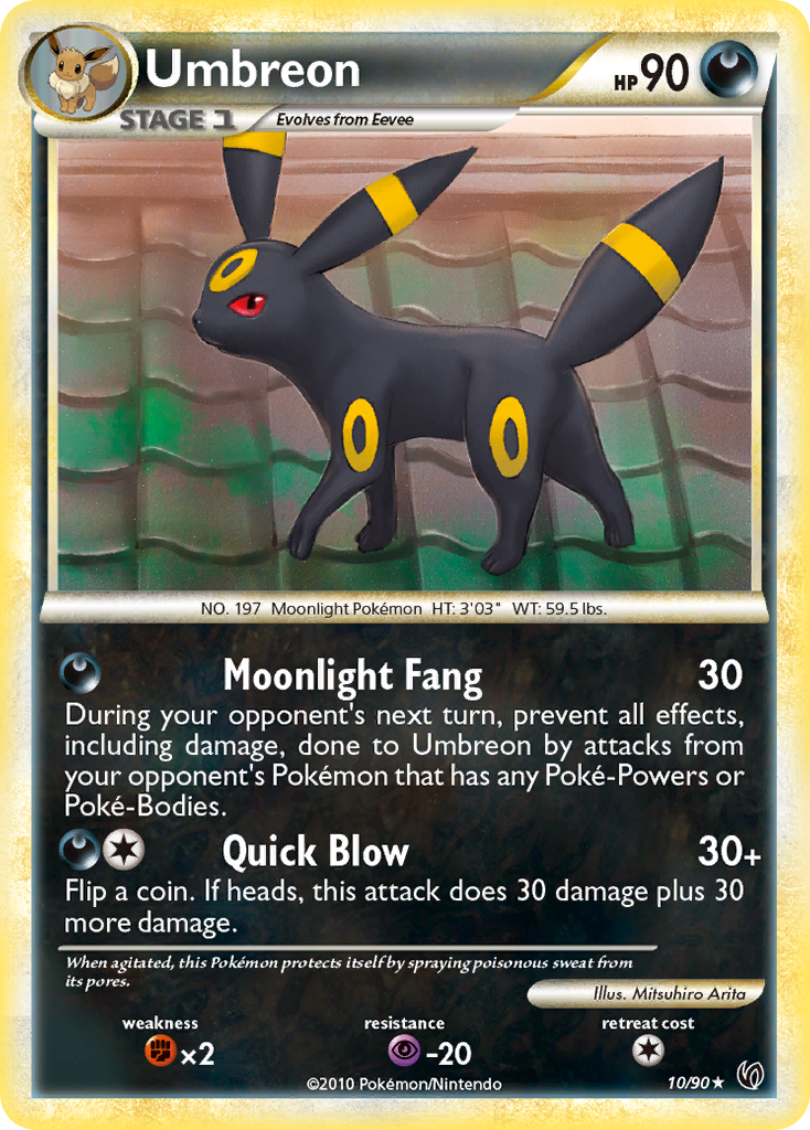 Umbreon (10/90) [HeartGold & SoulSilver: Undaunted] | Shuffle n Cut Hobbies & Games