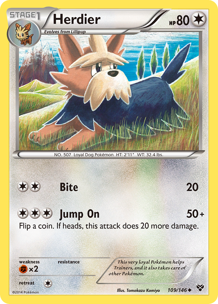 Herdier (109/146) [XY: Base Set] | Shuffle n Cut Hobbies & Games