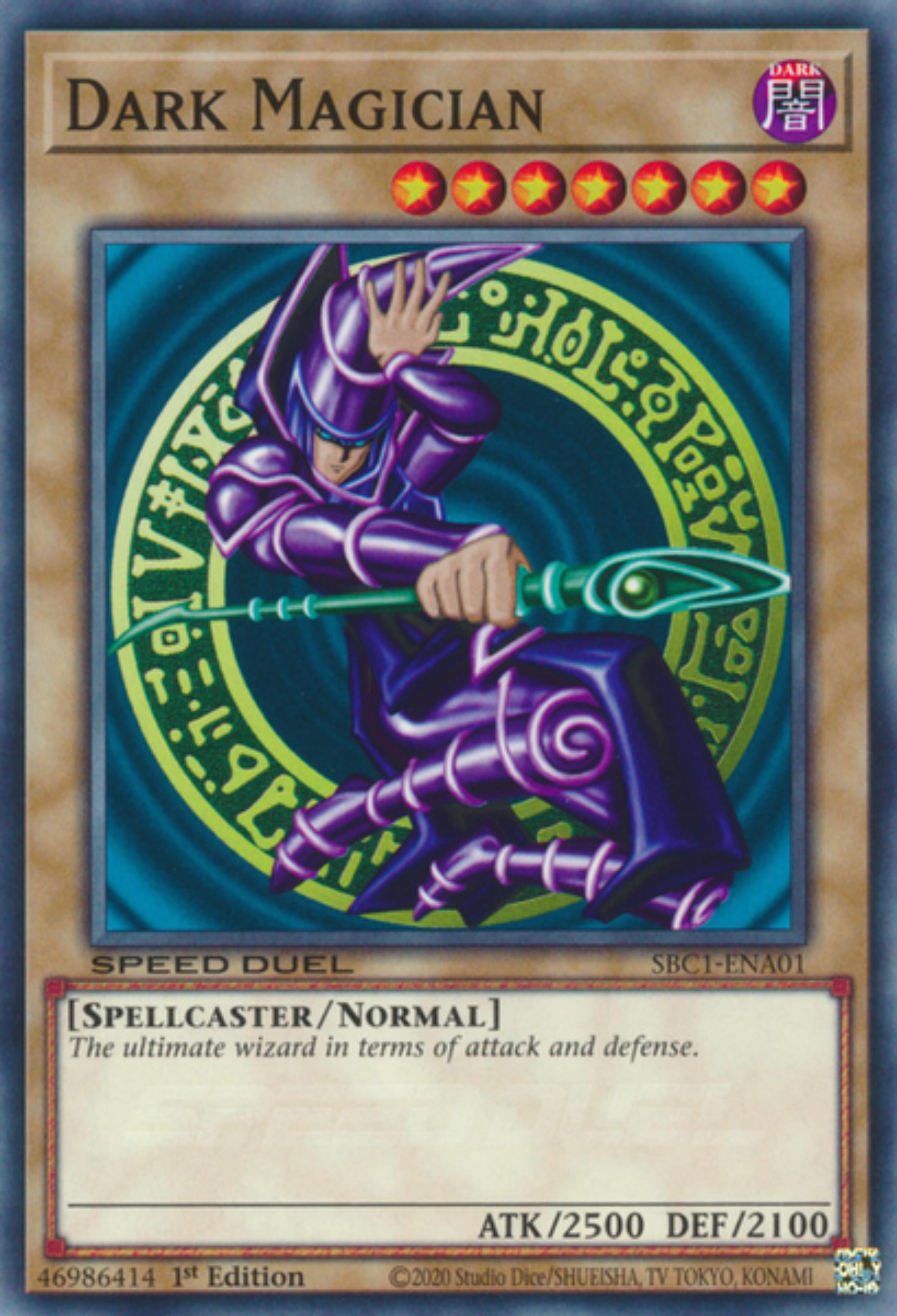 Dark Magician [SBC1-ENA01] Common | Shuffle n Cut Hobbies & Games