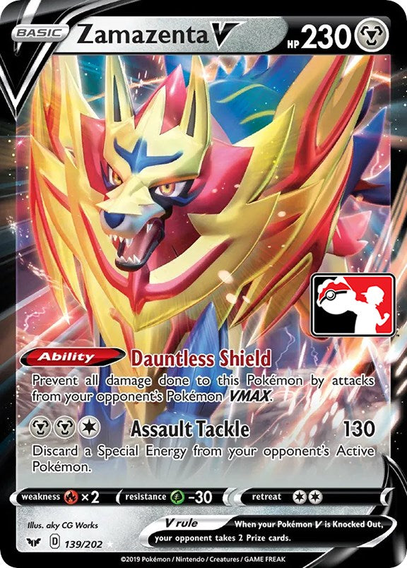 Zamazenta V (139/202) [Prize Pack Series One] | Shuffle n Cut Hobbies & Games