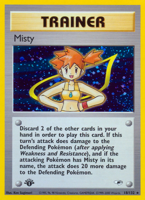 Misty (18/132) [Gym Heroes 1st Edition] | Shuffle n Cut Hobbies & Games