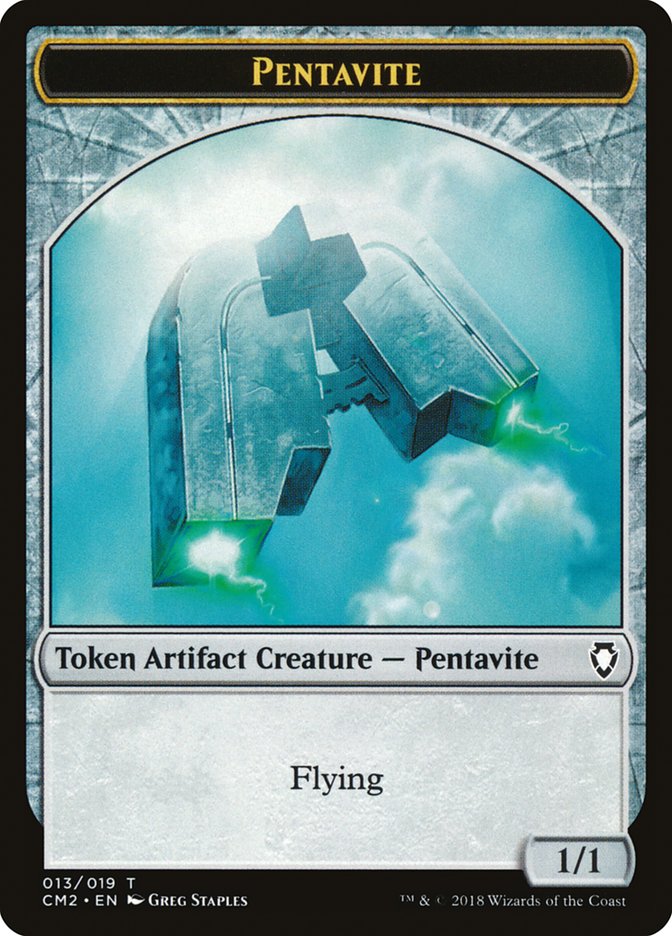 Pentavite Token [Commander Anthology Volume II Tokens] | Shuffle n Cut Hobbies & Games