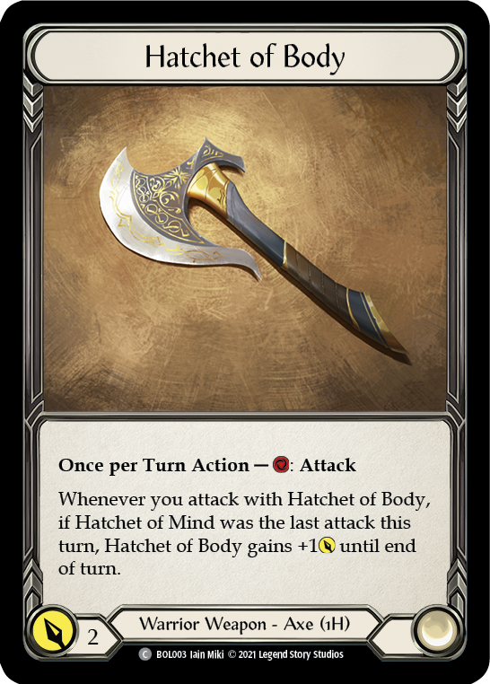 Hatchet of Body [BOL003] (Monarch Boltyn Blitz Deck) | Shuffle n Cut Hobbies & Games