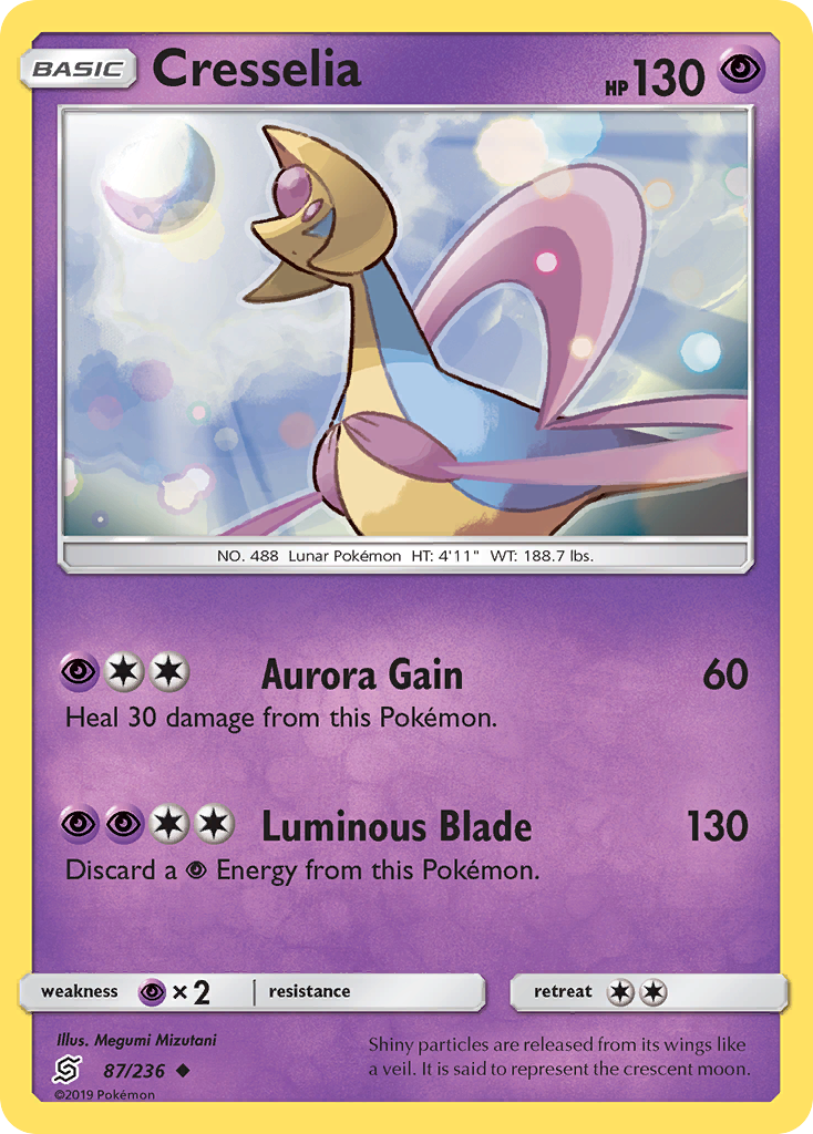 Cresselia (87/236) [Sun & Moon: Unified Minds] | Shuffle n Cut Hobbies & Games