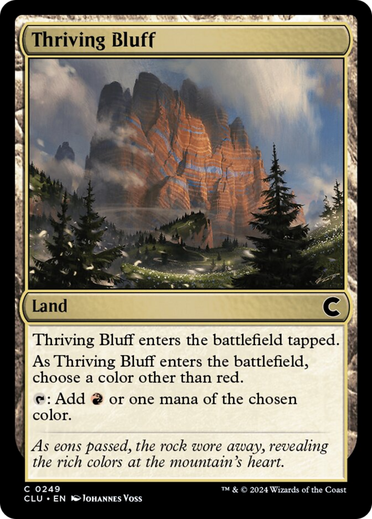 Thriving Bluff [Ravnica: Clue Edition] | Shuffle n Cut Hobbies & Games