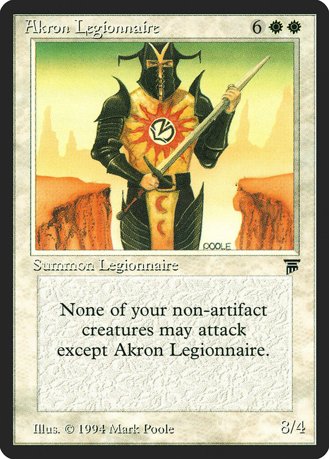 Akron Legionnaire [Legends] | Shuffle n Cut Hobbies & Games