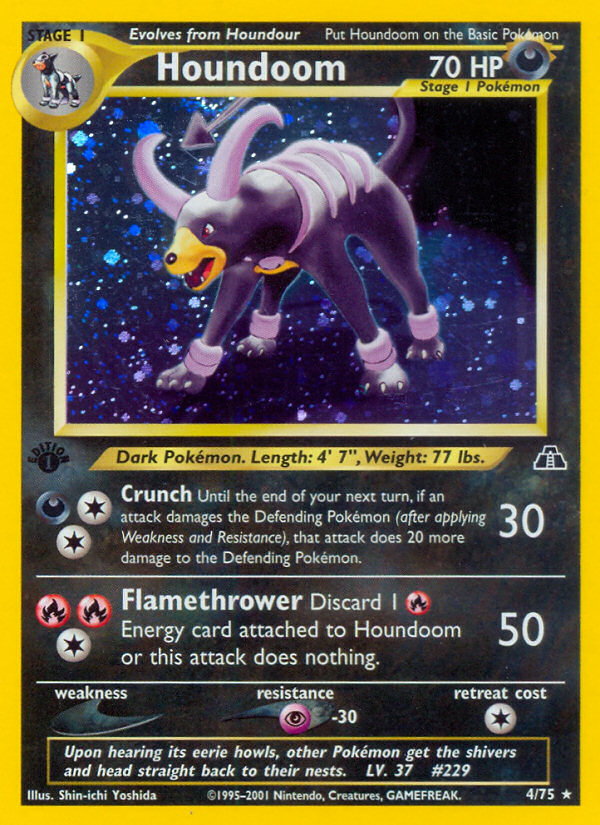 Houndoom (4/75) [Neo Discovery 1st Edition] | Shuffle n Cut Hobbies & Games