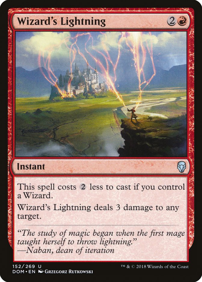 Wizard's Lightning [Dominaria] | Shuffle n Cut Hobbies & Games