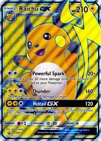 Raichu GX (SM90) (Jumbo Card) [Sun & Moon: Black Star Promos] | Shuffle n Cut Hobbies & Games