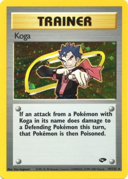 Koga (19/132) [Gym Challenge Unlimited] | Shuffle n Cut Hobbies & Games