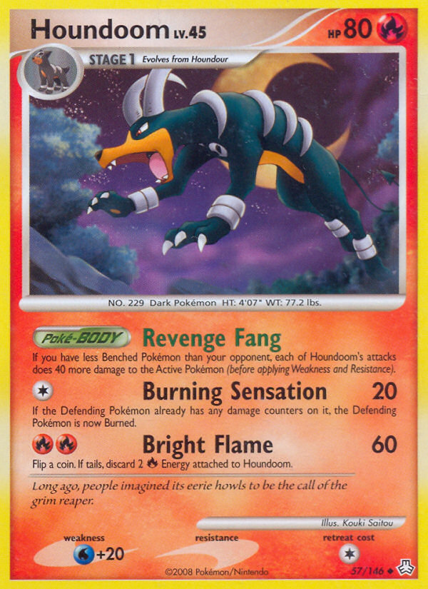 Houndoom (57/146) [Diamond & Pearl: Legends Awakened] | Shuffle n Cut Hobbies & Games