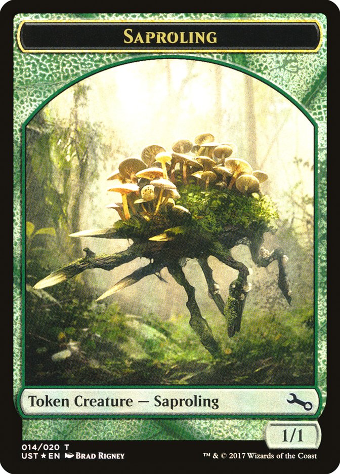 Saproling // Saproling Double-Sided Token [Unstable Tokens] | Shuffle n Cut Hobbies & Games