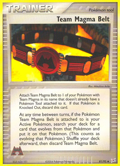 Team Magma Belt (81/95) [EX: Team Magma vs Team Aqua] | Shuffle n Cut Hobbies & Games