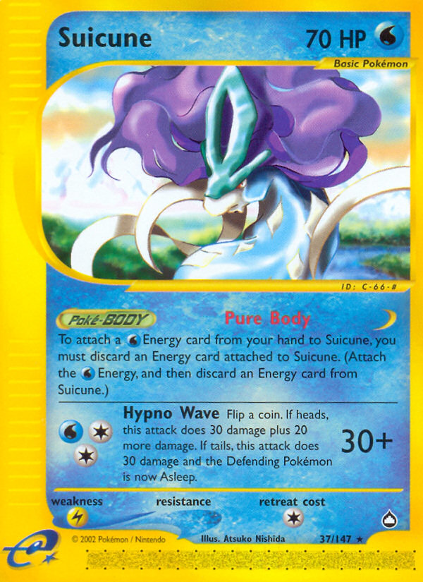 Suicune (37/147) [Aquapolis] | Shuffle n Cut Hobbies & Games