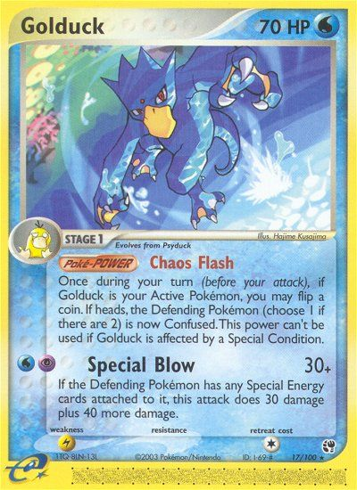 Golduck (17/100) [EX: Sandstorm] | Shuffle n Cut Hobbies & Games