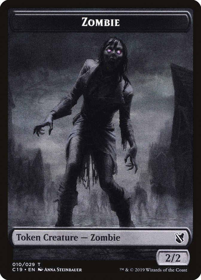 Ob Nixilis, Reignited Emblem // Zombie (010) Double-Sided Token [Commander 2019 Tokens] | Shuffle n Cut Hobbies & Games