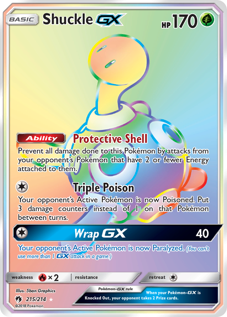 Shuckle GX (215/214) [Sun & Moon: Lost Thunder] | Shuffle n Cut Hobbies & Games