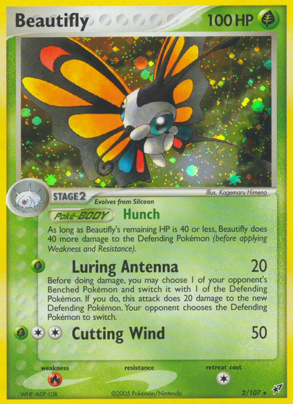 Beautifly (2/107) [EX: Deoxys] | Shuffle n Cut Hobbies & Games