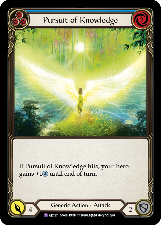 Pursuit of Knowledge [ARC161] Unlimited Edition Rainbow Foil | Shuffle n Cut Hobbies & Games