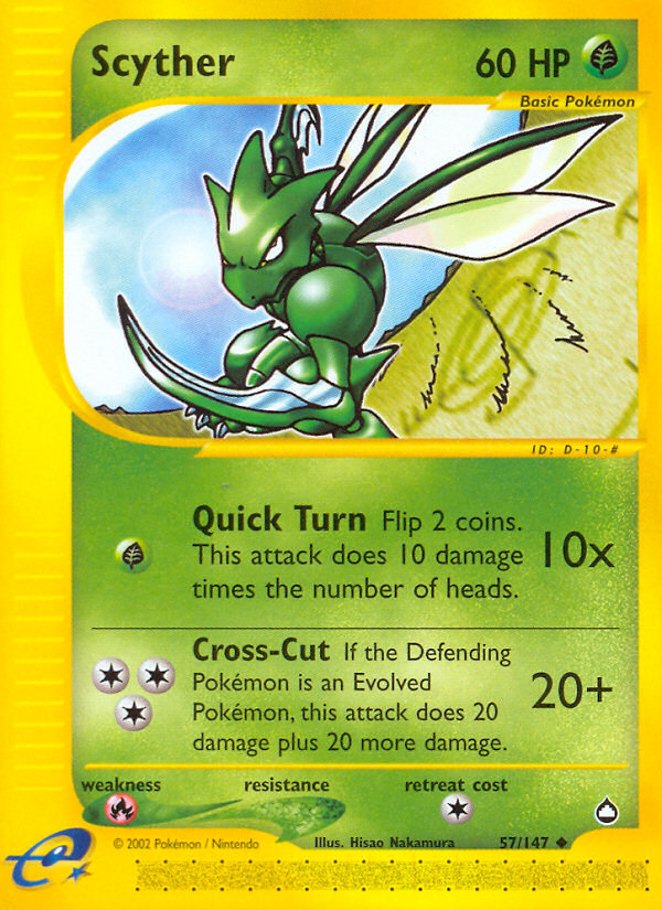 Scyther (57/147) [Aquapolis] | Shuffle n Cut Hobbies & Games