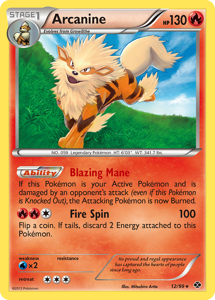 Arcanine (12/99) [Black & White: Next Destinies] | Shuffle n Cut Hobbies & Games