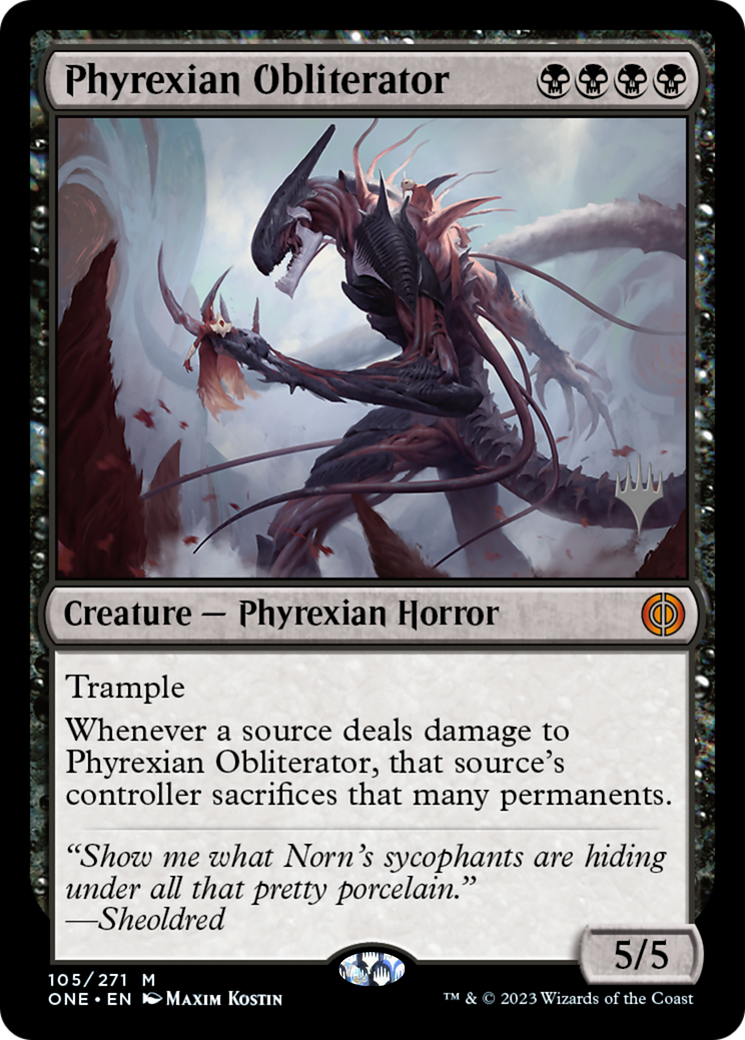 Phyrexian Obliterator (Promo Pack) [Phyrexia: All Will Be One Promos] | Shuffle n Cut Hobbies & Games