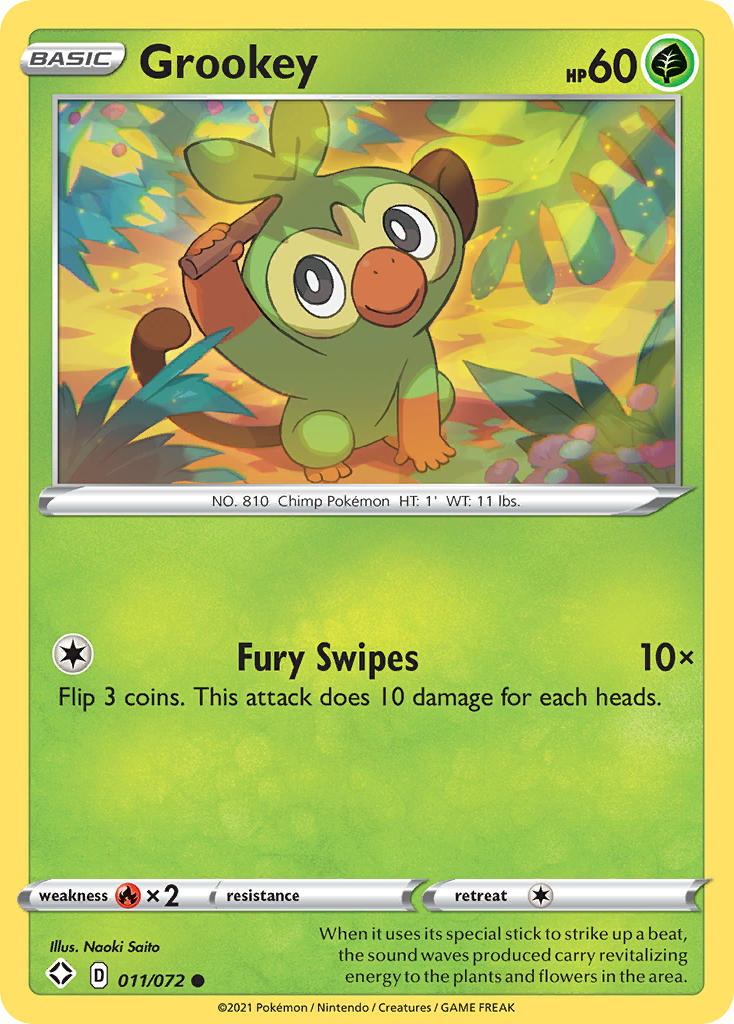 Grookey (011/072) [Sword & Shield: Shining Fates] | Shuffle n Cut Hobbies & Games