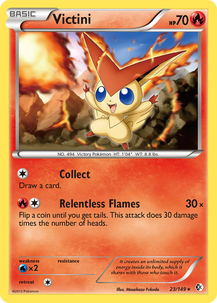 Victini (23/149) [Black & White: Boundaries Crossed] | Shuffle n Cut Hobbies & Games