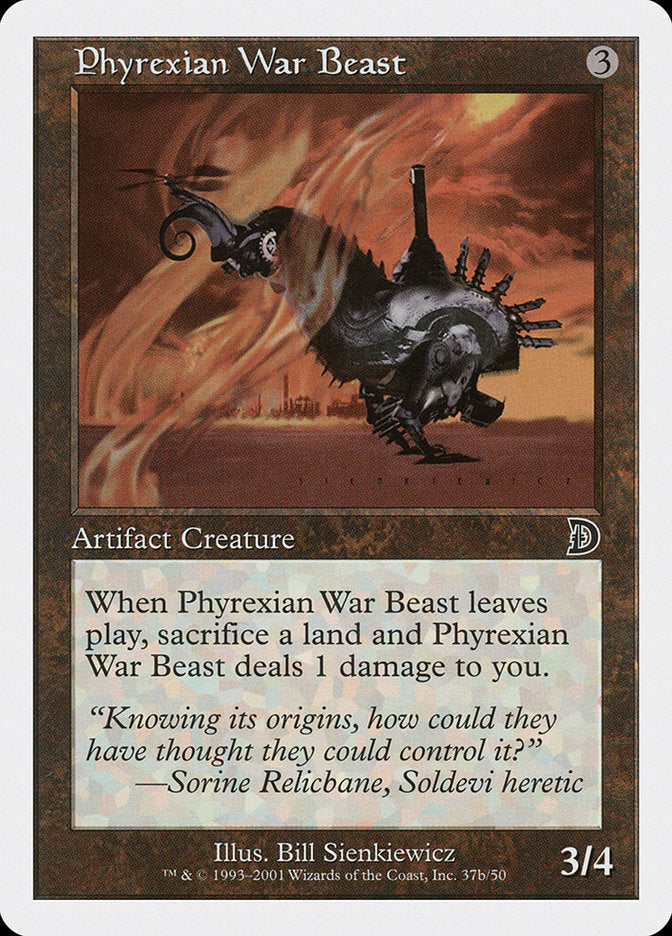 Phyrexian War Beast (Signature on Right) [Deckmasters] | Shuffle n Cut Hobbies & Games