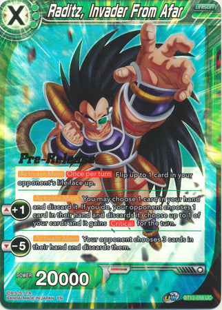 Raditz, Invader From Afar (BT12-058) [Vicious Rejuvenation Prerelease Promos] | Shuffle n Cut Hobbies & Games