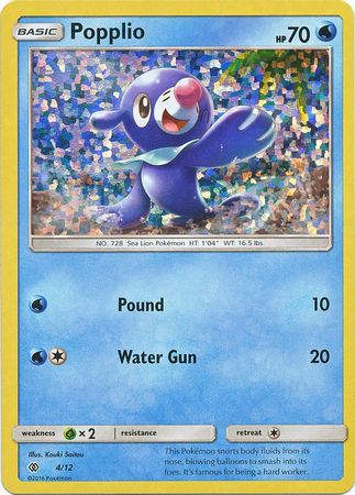 Popplio (4/12) [McDonald's Promos: 2017 Collection] | Shuffle n Cut Hobbies & Games