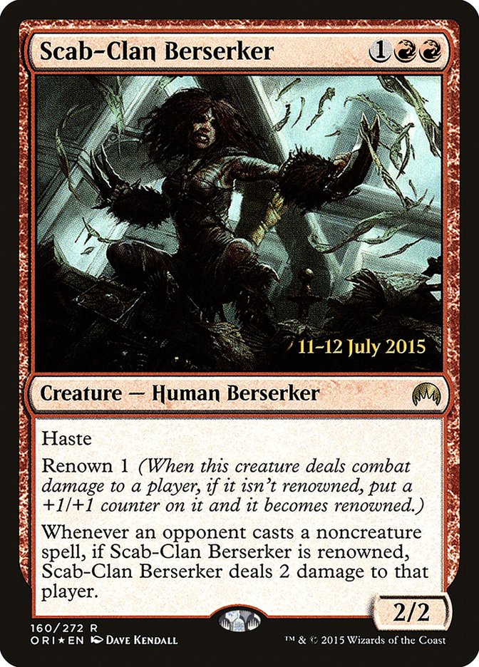 Scab-Clan Berserker [Magic Origins Prerelease Promos] | Shuffle n Cut Hobbies & Games