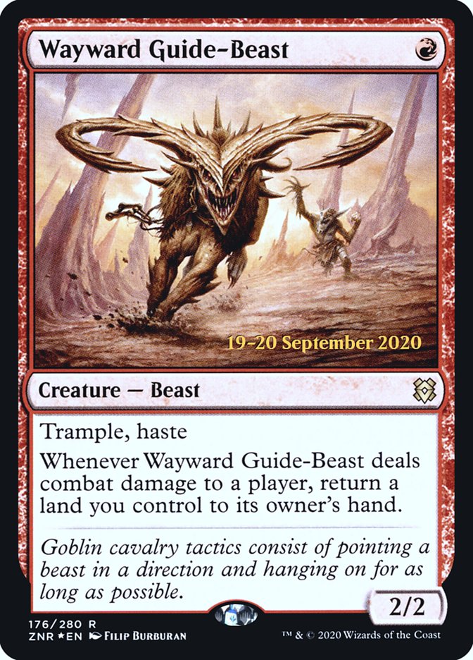 Wayward Guide-Beast [Zendikar Rising Prerelease Promos] | Shuffle n Cut Hobbies & Games