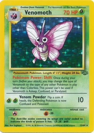 Venomoth (13/64) [Jungle Unlimited] | Shuffle n Cut Hobbies & Games