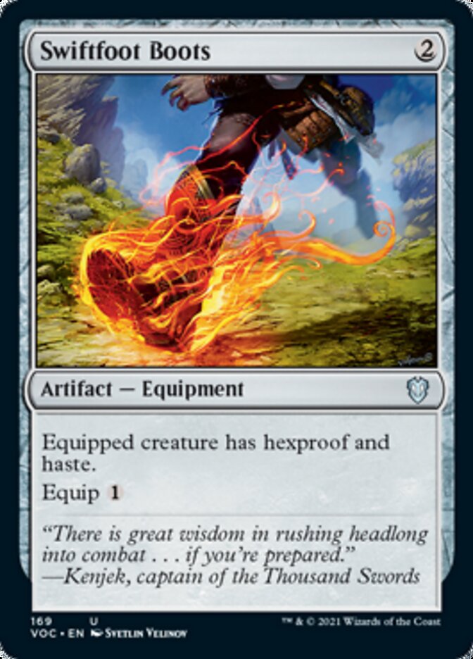 Swiftfoot Boots [Innistrad: Crimson Vow Commander] | Shuffle n Cut Hobbies & Games