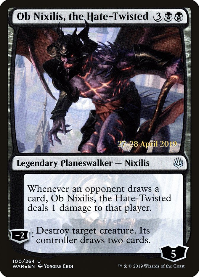 Ob Nixilis, the Hate-Twisted [War of the Spark Prerelease Promos] | Shuffle n Cut Hobbies & Games