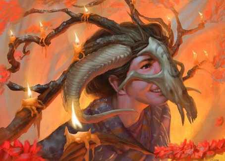 Hedgewitch's Mask Art Card [Innistrad: Midnight Hunt Art Series] | Shuffle n Cut Hobbies & Games