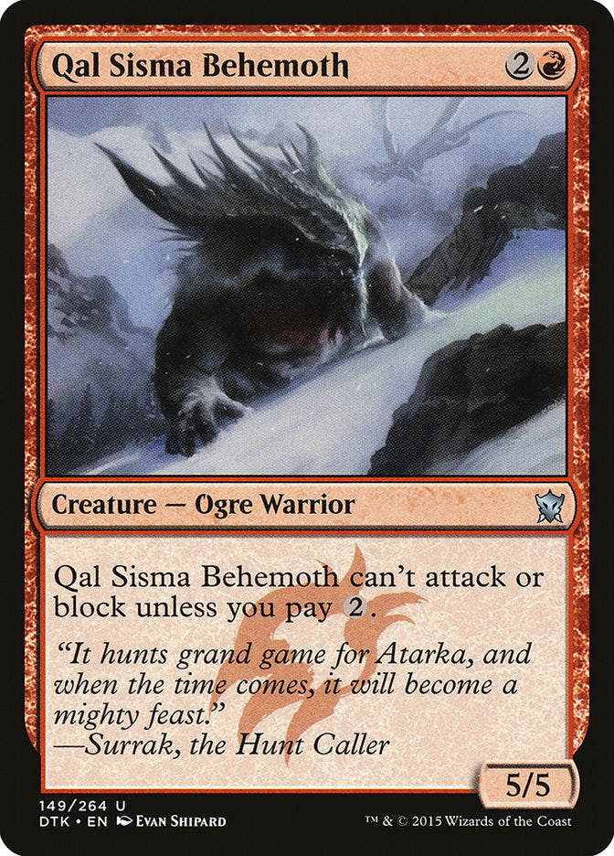 Qal Sisma Behemoth [Dragons of Tarkir] | Shuffle n Cut Hobbies & Games