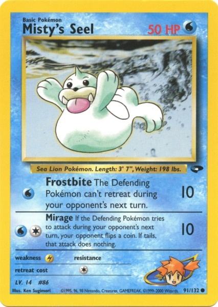 Misty's Seel (91/132) [Gym Challenge Unlimited] | Shuffle n Cut Hobbies & Games